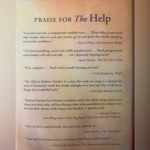 The Help Hard Cover Novel by Kathryn Stockett Book Club Library Media - Picture 3 of 4